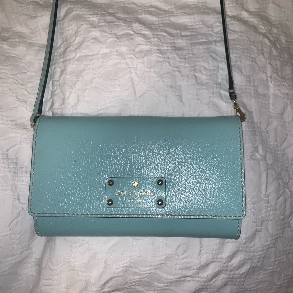 Aqua Kate Spade crossbody
